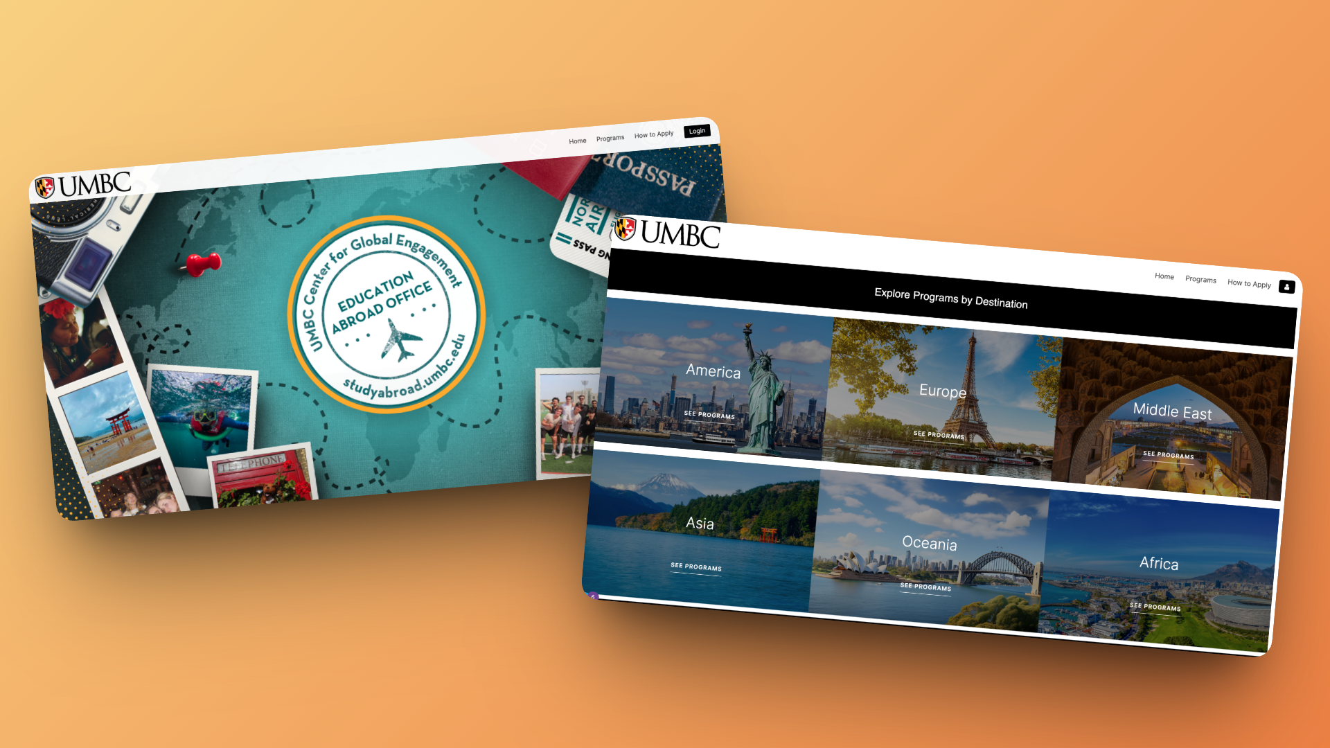 UMBC Go Abroad standalone website